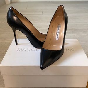Black Manolo heels